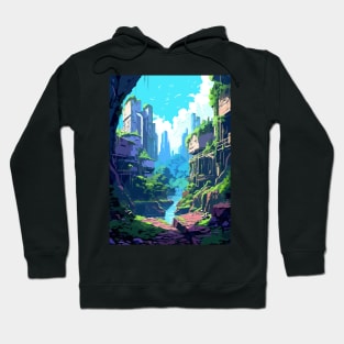 Algae City Fantasy Anime Art Style Aesthetic Hoodie